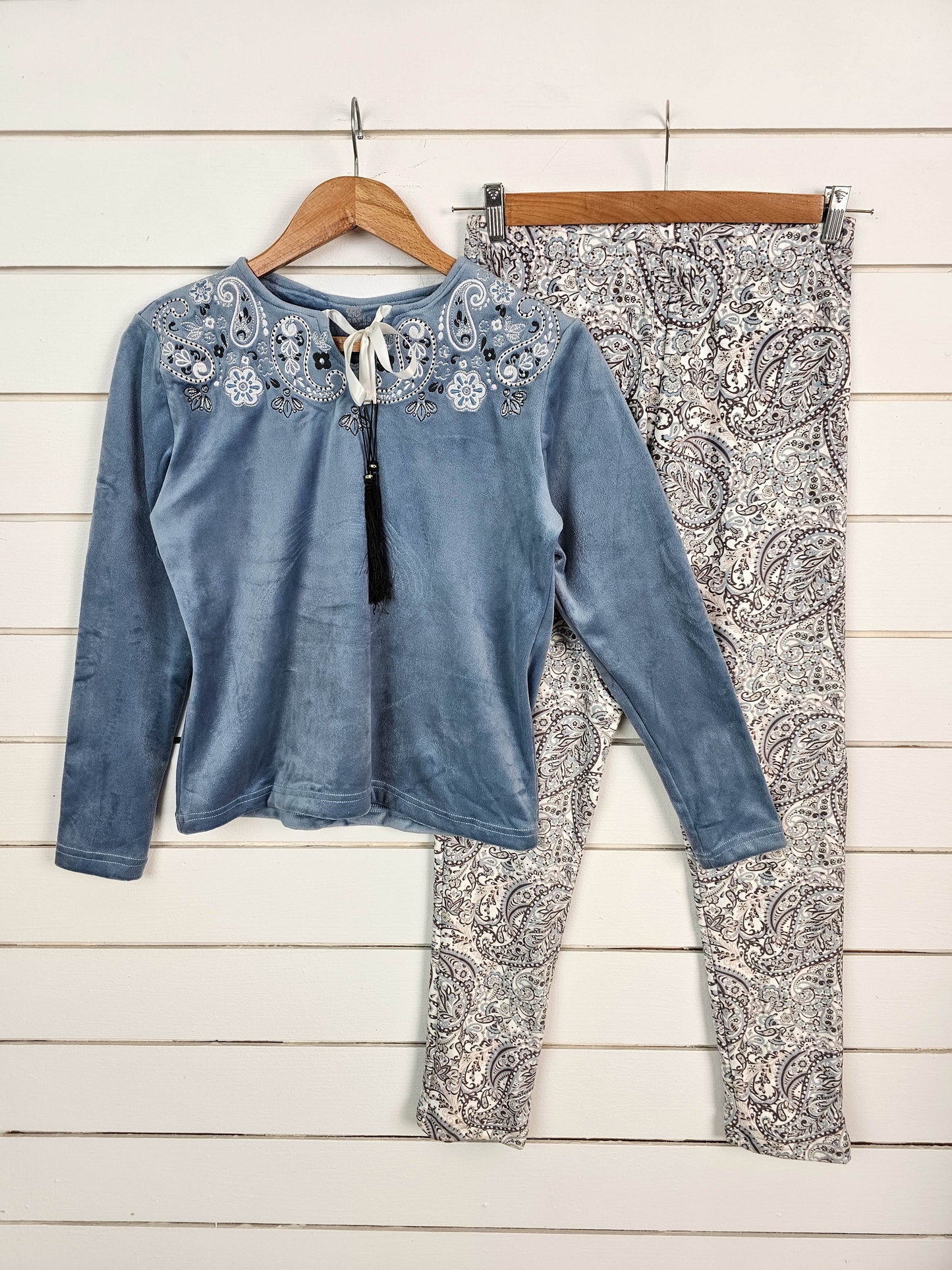 Paisley Embroidered Women Pant Set